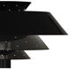 Mavisten Edition Copernica LED 8.5 inch Lacquered Burnished Brass Wallchiere Wall Light in Polished Nickel, Piano Black